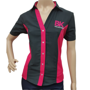 Blusa-manga-corta-dos-colores-negro-fusia-bkcollection-frente