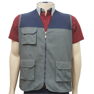 Chaleco-hombre-encuestador-gris-azul-frente
