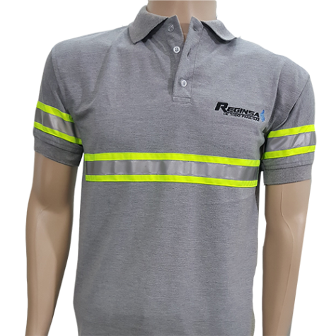 Camisa polo clasica manga corta con reflectivos codigo 03017