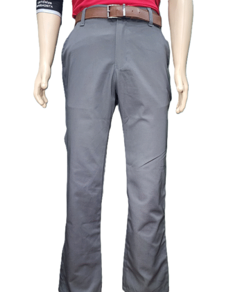 Pantalon clasico para caballero, en color gris